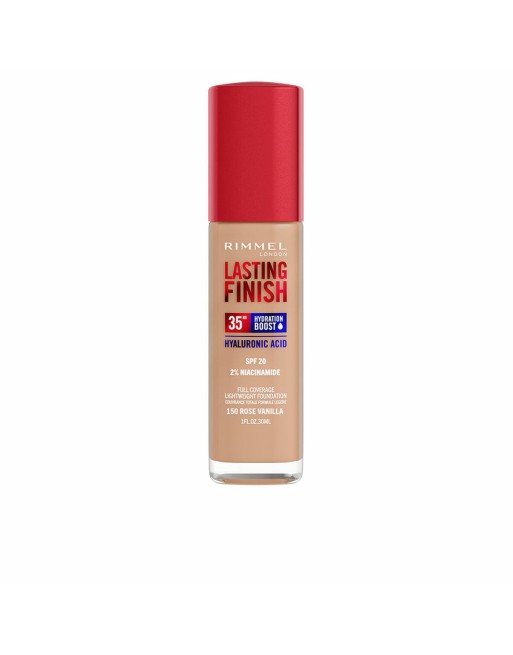 Liquid Make Up Base Rimmel London Lasting Finish Nº 150 Rose Vanilla Spf 20 30 ml