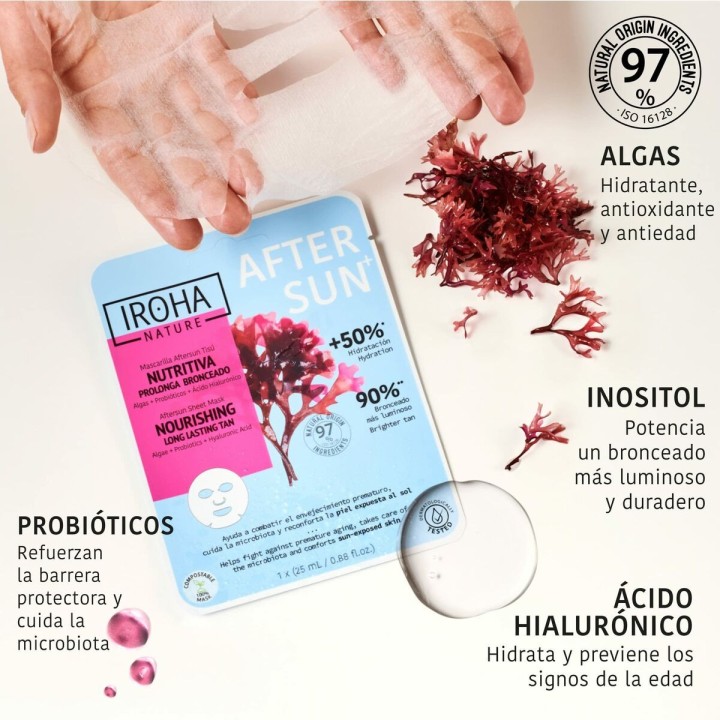 Mascarilla Facial Iroha   Melón (1 unidad)