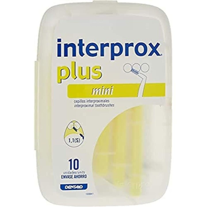 Mellemrumsbørster til tænder Interprox   1,1 mm Gul (10 enheder)