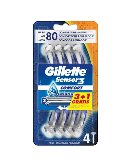 Rasoi Usa e Getta Gillette Sensor 3 Comfort 4 Unità