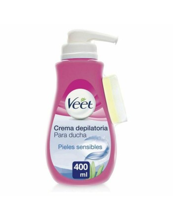 Crema Depilatoria Corporal Veet Pure Ducha 400 ml