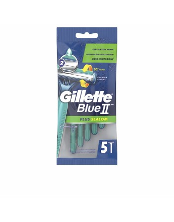 Rasoi Usa e Getta Gillette Blue II Plus Slalom 5 Unità
