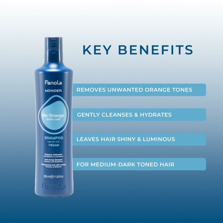 Shampoo der neutraliserer farven Fanola NO ORANGE 350 ml