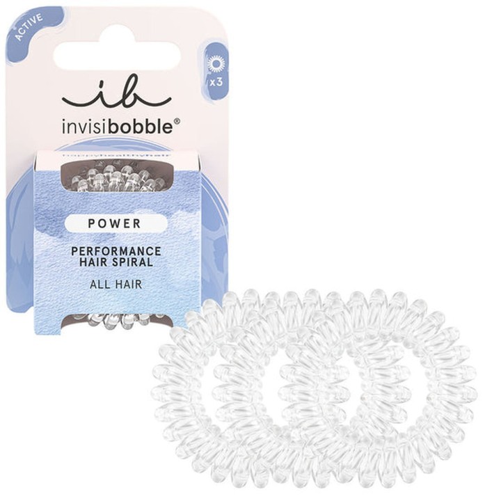 Elastici per Capelli Invisibobble   Trasparente (3 Unità)