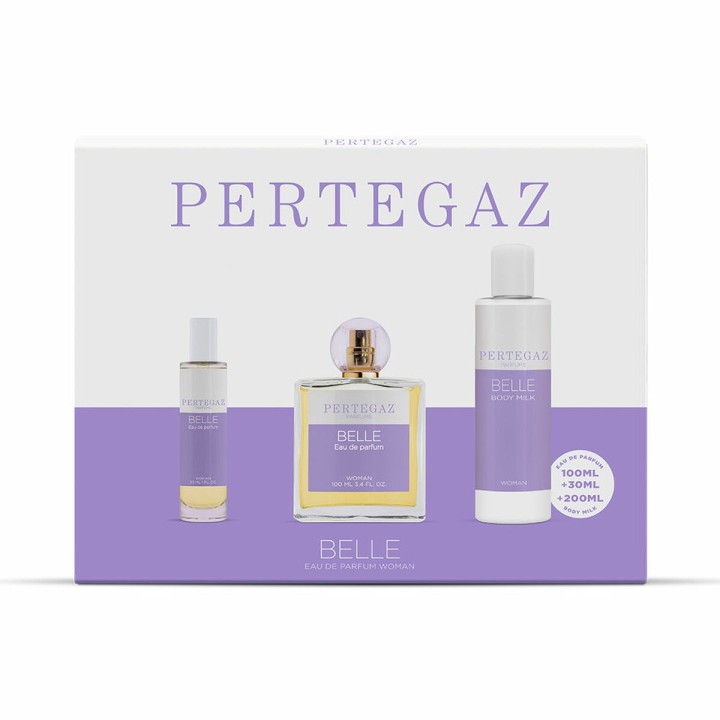 Parfume sæt til kvinder Pertegaz Belle 3 Dele