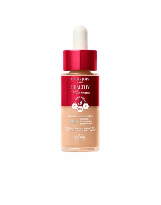 Base de maquillage liquide Bourjois Healthy Mix Sérum Nº 55N Deep beige 30 ml