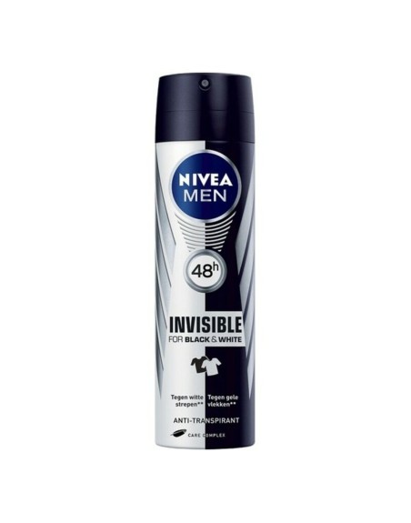 Spray Deodorant Men Black & White Invisible Nivea Men Black White Invisible (200 ml) 200 ml