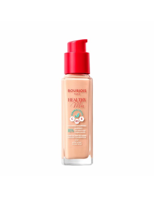 Base de Maquillaje Fluida Bourjois Healthy Mix Nº 50C Rose ivory 30 ml
