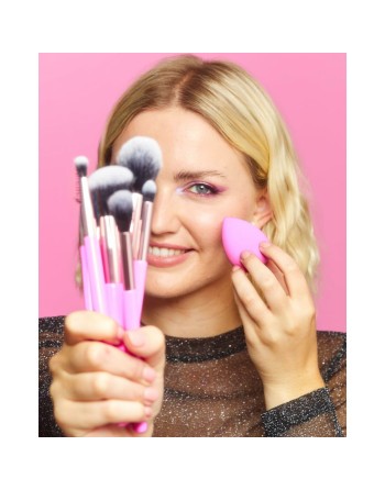 Set mit Schminkbürsten Revolution Make Up The Brush Edit Rosa 8 Stücke