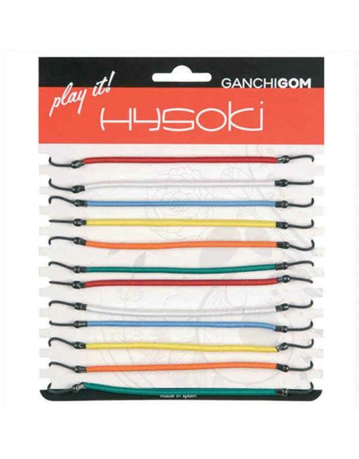 Gomas de Pelo Hysoki Multicolor Gancho 12 Piezas