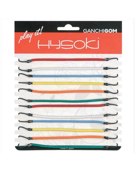 Gomas de Pelo Hysoki Multicolor Gancho 12 Piezas