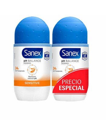 Deodorante Roll-on Sanex Sensitive 2 x 50 ml