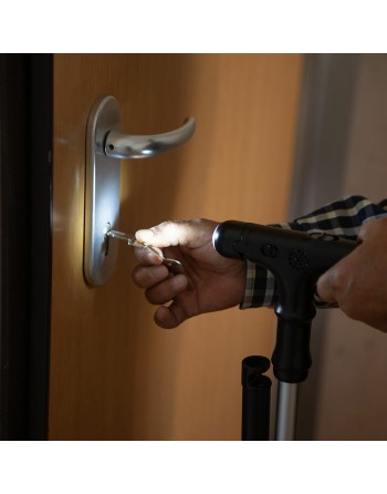 Canne Extensible avec LED, Alarme et Poignée Mécanique Hannde InnovaGoods