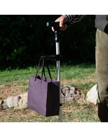 Extendable Walking Stick with LED, Alarm and Grabber Hannde InnovaGoods