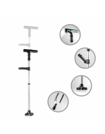 Extendable Walking Stick with LED, Alarm and Grabber Hannde InnovaGoods