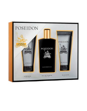 Parfume sæt til mænd Poseidon POSEIDON GOLD FOR MEN EDT 3 Dele