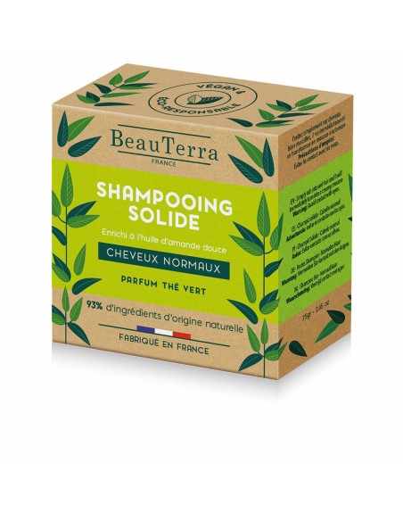 Champoing Solide Beauterra   Thé vert 75 g