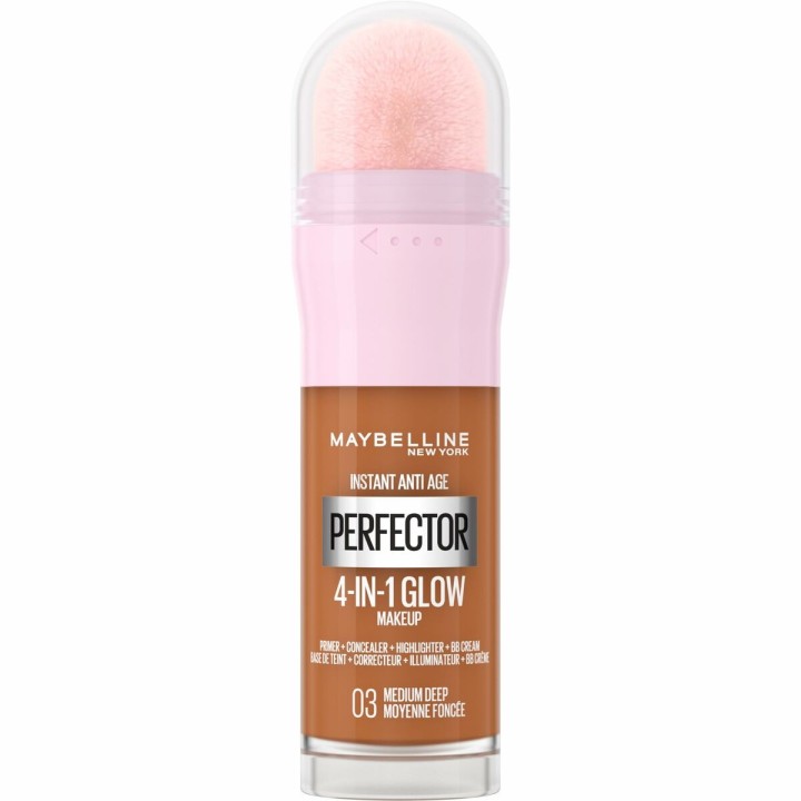 Flydende retteblæk Maybelline Instant Age Perfector Glow Nº 03-Medium Deep 20 ml