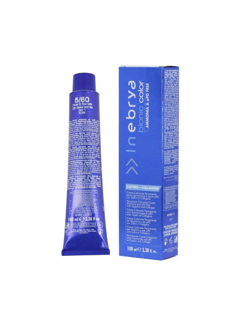 Dauerfärbung Inebrya Bionic Color Nº 5/60 Light Chestnut Warm Red 100 ml