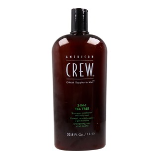 Gel, Shampoo og Hårbalsam 3 i 1 American Crew Tea Tree 1 L