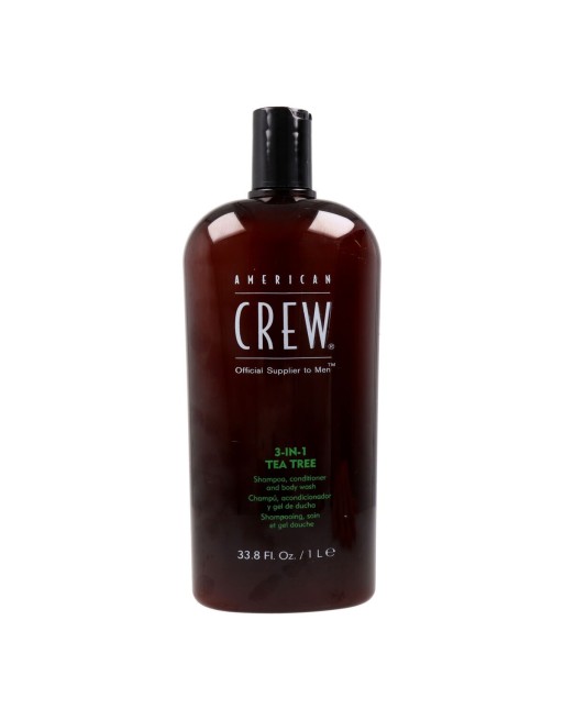 Gel, Shampoo und Conditioner 3 in 1 American Crew Tea Tree 1 L