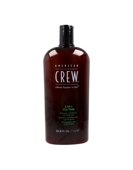 Gel, Shampoo und Conditioner 3 in 1 American Crew Tea Tree 1 L