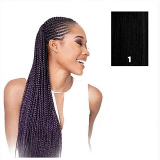 Extensions til håret X-Pression   Sort Syntetisk 208,28 cm pelo sintetico Nº 1