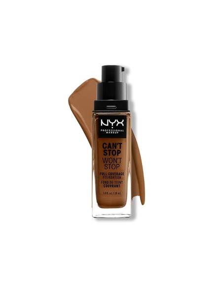Base Cremosa per il Trucco NYX Can't Stop Won't Stop Warm mahogany 30 ml