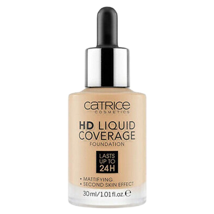 Flydende makeup foundation Catrice HD Liquid Coverage Nº 032 Nude beige 30 ml