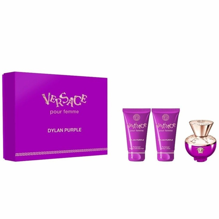 Parfume sæt til kvinder Versace Pour Femme Dylan Purple 3 Dele