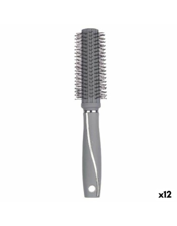 Round Brush Grey Silicone Plastic (12 Units)