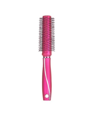 Round Brush Fuchsia Silicone Plastic (12 Units)