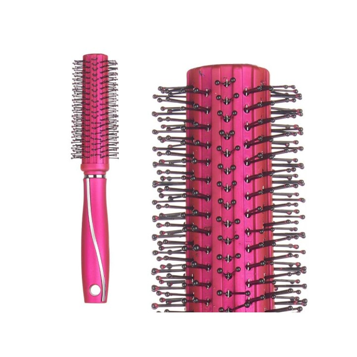 Runde Bürste Pink Silikon Kunststoff (12 Stück)