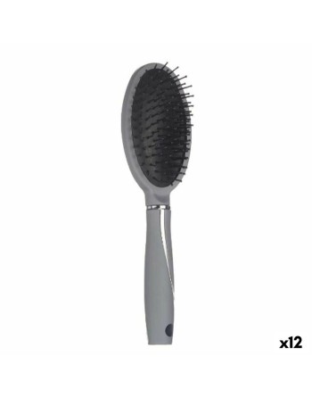 Cepillo Gris Silicona Plástico (12 Unidades)