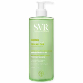 Ansigtsrens i gel-form SVR Sebiaclear 400 ml