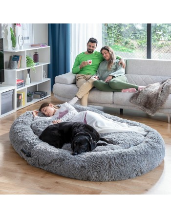 Human Dog Bed XXL InnovaGoods Grey