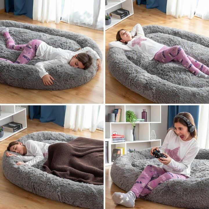 Cama de Perro para Humanos  Human Dog Bed XXL InnovaGoods Grey