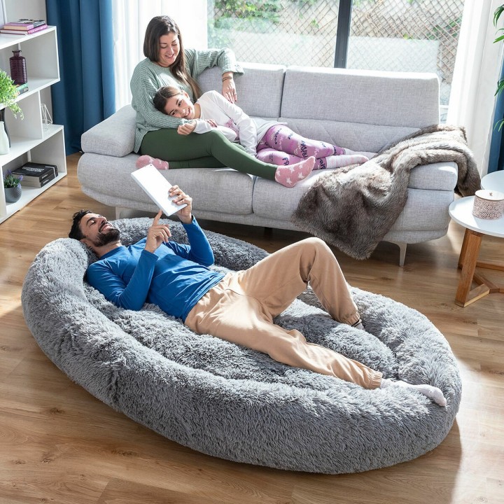 Hundeseng til mennesker  Human Dog Bed XXL InnovaGoods Grey