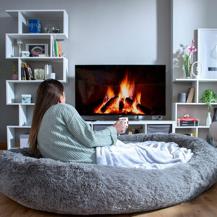 Hundeseng til mennesker  Human Dog Bed XXL InnovaGoods Grey
