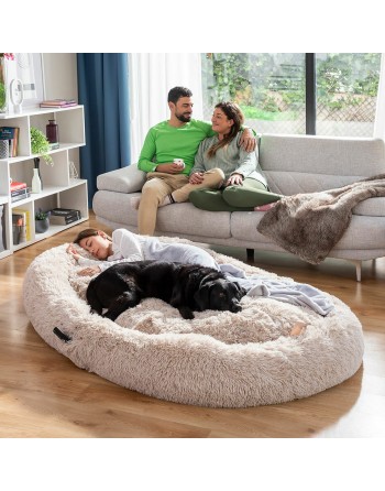 Human Dog Bed XXL InnovaGoods Beige