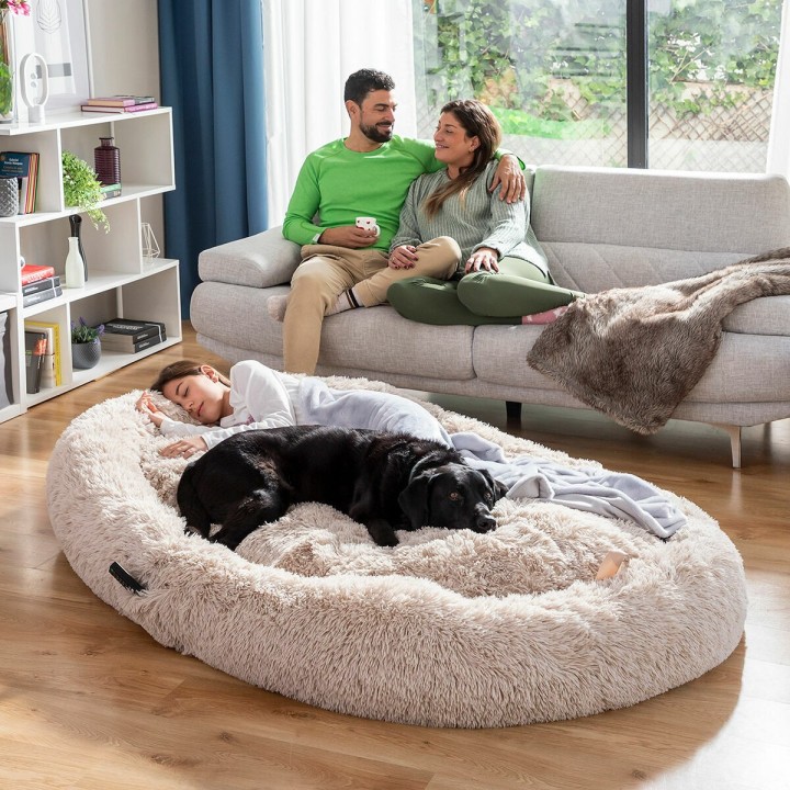 Hundeseng til mennesker  Human Dog Bed XXL InnovaGoods Beige