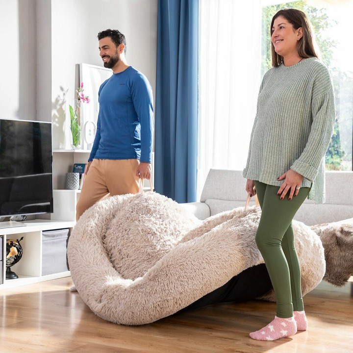 Hundeseng til mennesker  Human Dog Bed XXL InnovaGoods Beige