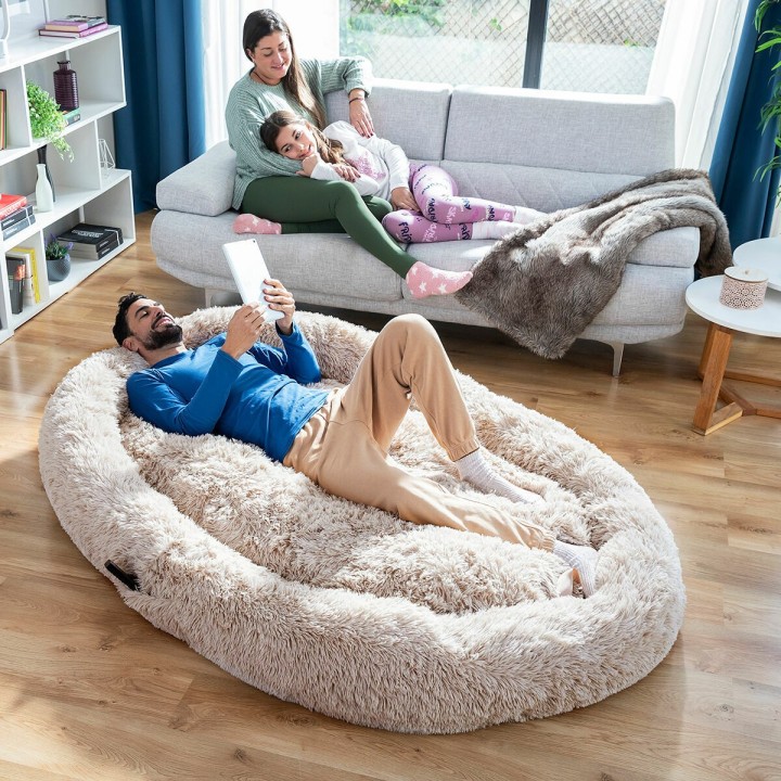 Letto Cani per Umani  Human Dog Bed XXL InnovaGoods Beige