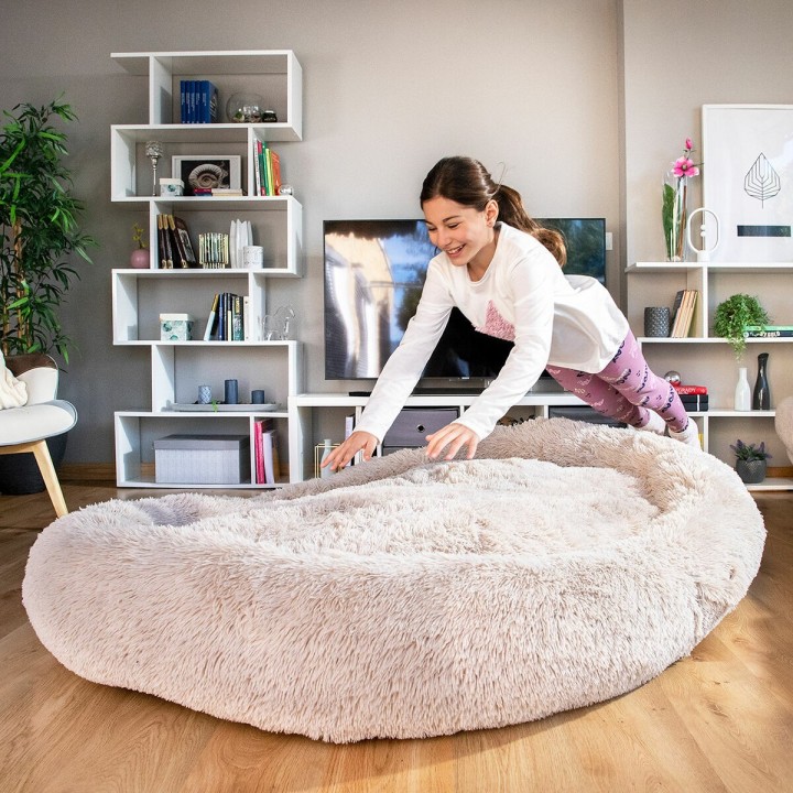 Hundeseng til mennesker  Human Dog Bed XXL InnovaGoods Beige