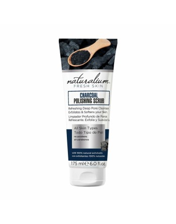 Body Exfoliator Naturalium Fresh Skin 175 ml Active charcoal