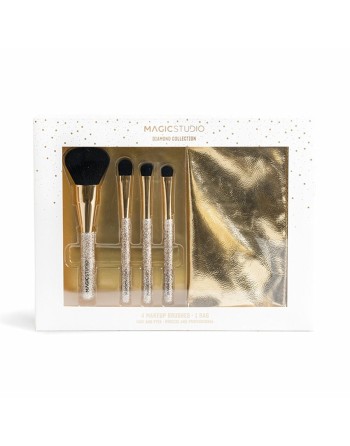 Set of Make-up Brushes Magic Studio Diamond Collection 5 Pieces