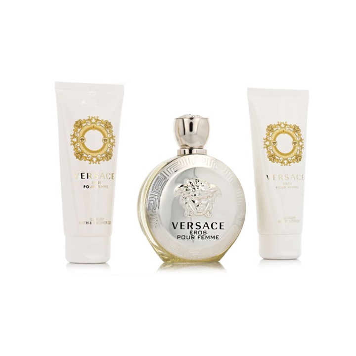 Set mit Damenparfüm Versace EDP Eros 4 Stücke