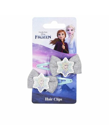 Pinces à cheveux Inca Clips Lazo Disney 2 Unités Bleu Argenté Lien (2 Unités)