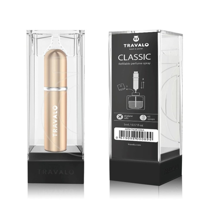 Nebulizzatore Ricaricabile Classic HD Travalo 5 ml Dorato