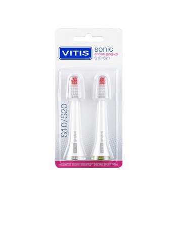 Recambio para Cepillo de Dientes Eléctrico Vitis Sonic S10/S20 Gingival 2 Unidades